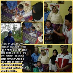 Gerakan Edukasi Berbagi Kasih tgl 14 Januari 2019